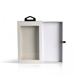 ที่กำหนดเองสี่เหลี่ยมผืนผ้าของขวัญบรรจุภัณฑ์กล่องหน้าต่างสำหรับโทรศัพท์อุปกรณ์เสริมกรณี